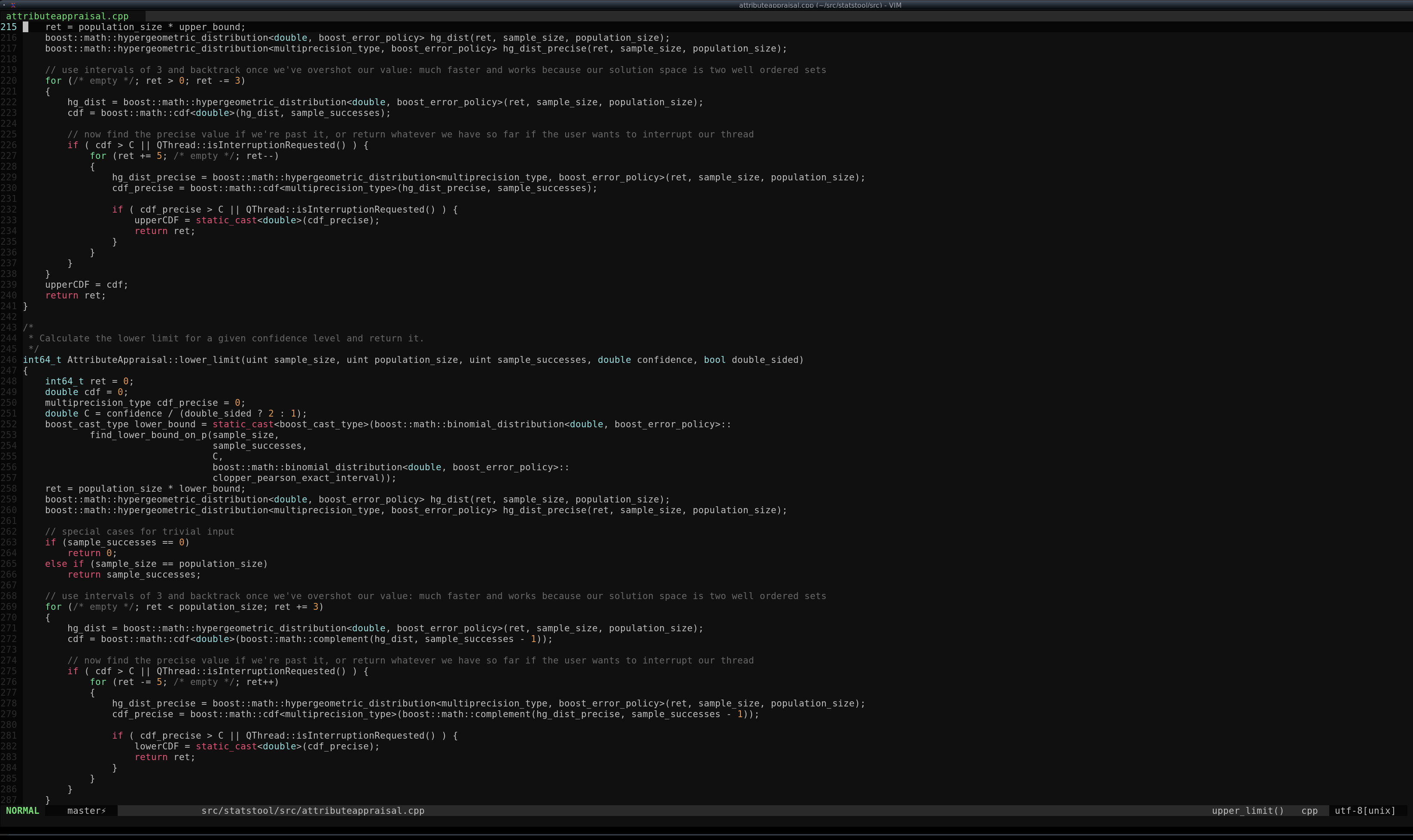 StatsTool code